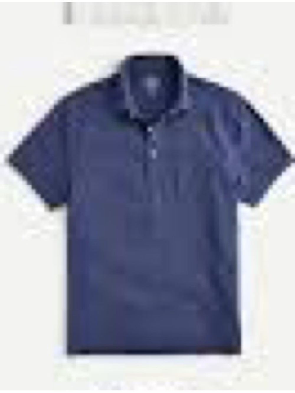 J. Crew Navy Short-Sleeve Polo with Chest Pocket